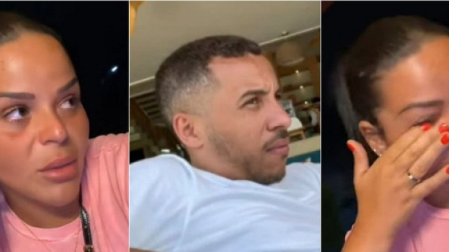 Sarah Fraisou et son mari Mehdi se disputent lors de leurs vacances en Thaïlande. (Screenshots @ Snapchat)