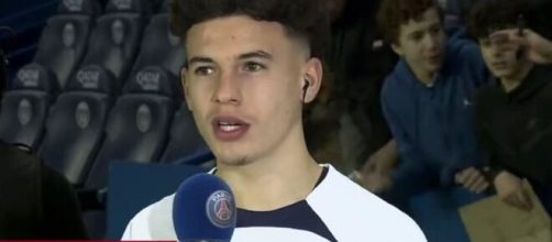 Ismaël Gharbi sous les couleurs du PSG (capture PSG TV)