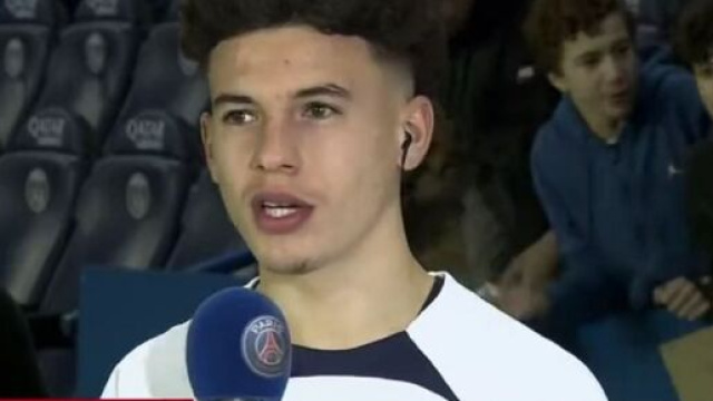 Ismaël Gharbi sous les couleurs du PSG (capture PSG TV)
