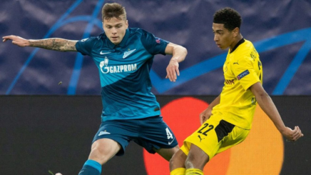 Jude Bellingham face à un joueur du Zénith dans le cadre d'un match de Ligue des Champions. (c) Wikimedia