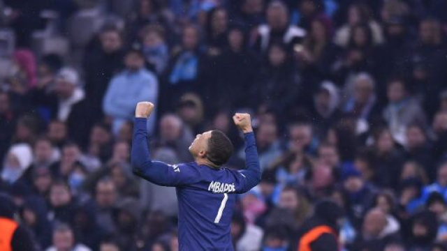 Mbappé pendant le match PSG-OM. Screenshot Twitter @KMbappe