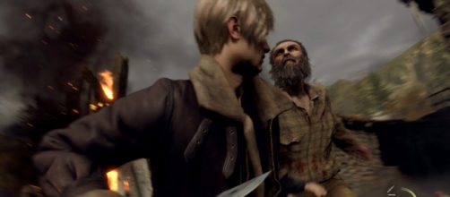 Leon dispatches one of the locals. [Screenshot - YouTube/Capcom]