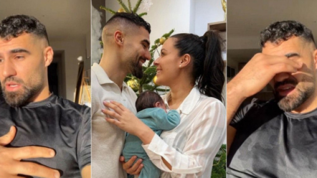 Jonathan Matijas terrifié et en panique, il raconte comment son bébé Loüka s'est étouffé. (screenchots @ Instagram)