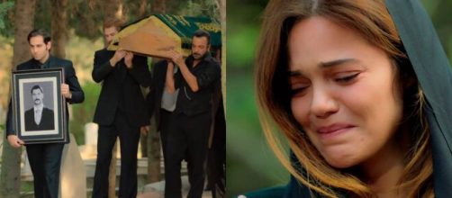 Terra amara spoiler turchi, Züleyha distrutta sulla tomba di Yilmaz: 'Aspettami amore mio'.