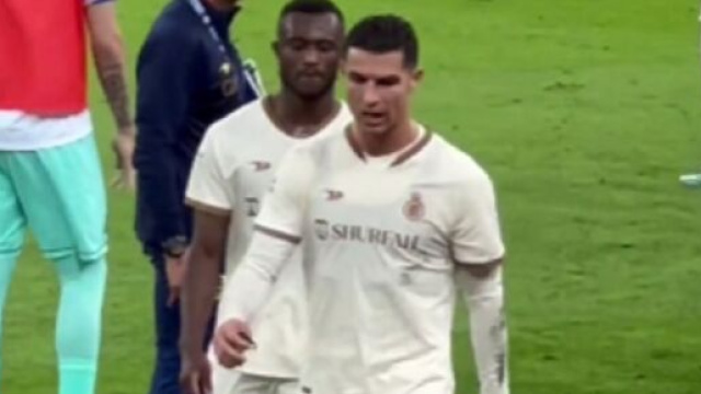 Cristiano Ronaldo sous les couleurs d'Al-Nassr (capture Twitter @alaa_saeed88)