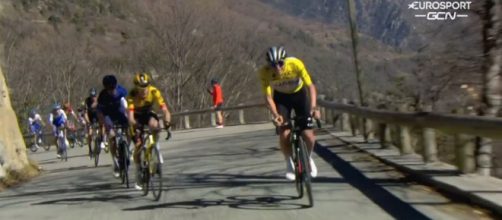 Parigi-Nizza, Tadej Pogačar all'attacco sul Col de la Couillole.