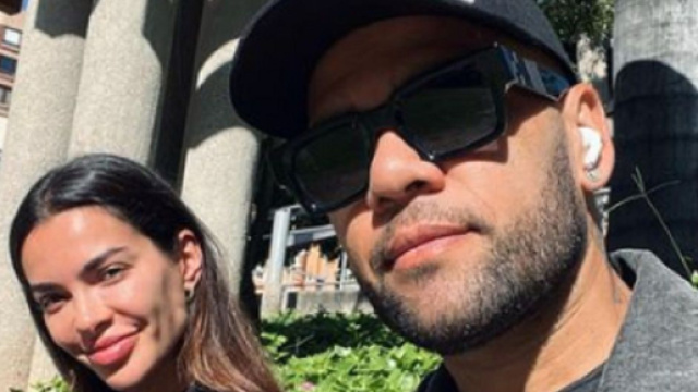 Le footballeur brésilien Dani Alves et Joana Sanz (Screenshoot Instagram @danialves)