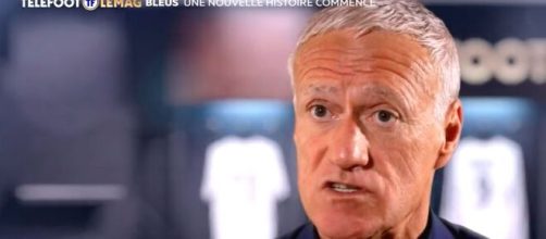 Deschamps ne veut plus parler du cas Benzema. (screenshot Twitter - @telefoot_TF1)