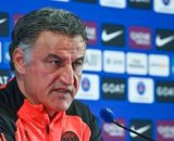 Christophe Galtier en conférence de presse (capture Twitter Actu Foot)