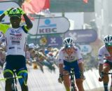 Ciclismo, la vittoria di Bini Girmay alla Gand Wevelgem 2022.
