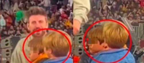 En la final de la Kings League, Gerard Piqué aparece visiblemente emocionado mientras sus hijos tienen rostros serios (Captura de RRSS)