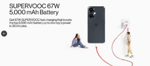 Le OnePlus CE 3 Lite embarquera une batterie de 5 000 mAh compatible avec la charge rapide à 67 W (Screenshoot Twitter @stufflistings)