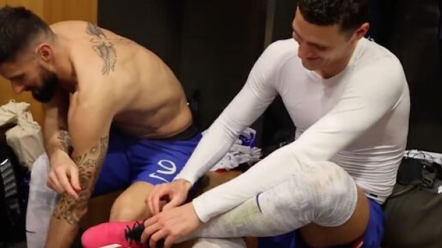 Pavard auteur du seul but des Bleus face à l'Irlande. (screenshot Twitter - @equipedefrance)