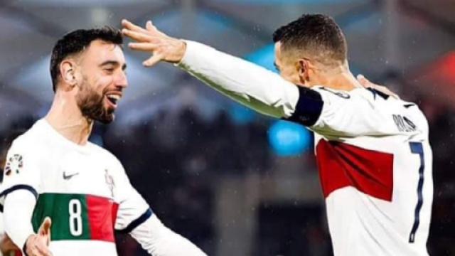 Bruno Fernandes n'est pas d'accord avec une déclaration de Cristiano Ronaldo (Screenshoot Twitter @PulseSportsNG)