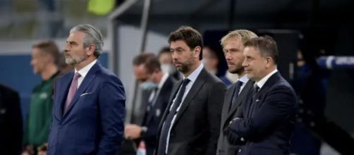Maurizio Arrivabene, Andrea Agnelli, Pavel Nedved e Federico Cherubini.