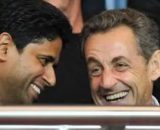 Nasser Al-Khelaïfi et Nicolas Sarkozy au Parc des Princes (capture Twitter Foot01)