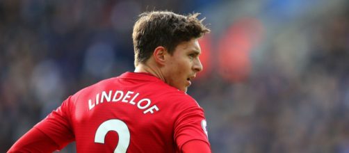 Il difensore centrale del Manchester United Lindelof.