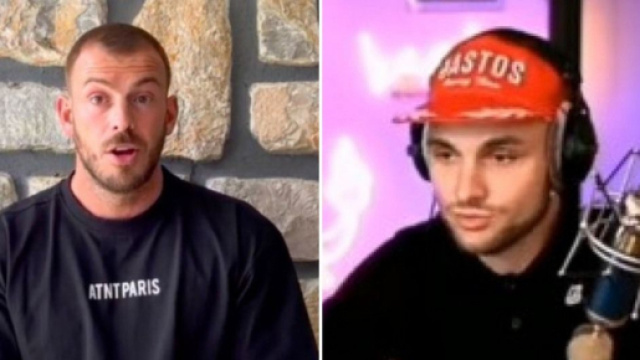 Bastos, en live Twitch, raconte les détails d'une soirée qui a failli mal finir avec Julien Bert et des amies à lui. Crédit : YouTube & TikTok