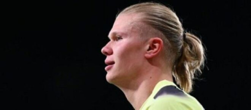 Erling Haaland sous les couleurs de Manchester City (capture Twitter Actu Foot)