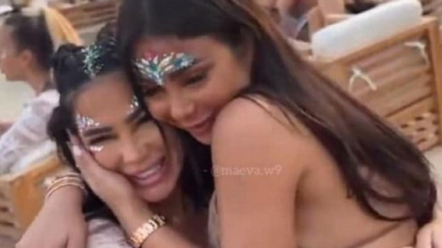 Milla Jasmine et Maeva Ghennam r&eacute;concili&eacute;es &agrave; l'anniversaire de Manon Tanti, Milla explique tout. Screenshot @ Snapchat