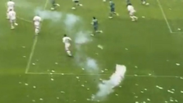 Le match de D3 turque entre Bursaspor et Amedspor (capture Twitter Casual Ultra Official)