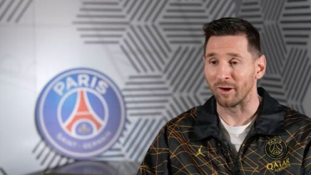 Leo Messi motiv&eacute; avant d'affronter une nouvelle fois le Bayern en Ligue des champions. (screenshot Twitter - @PSG_inside)