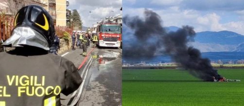 Due aerei si scontrano in volo: morti i due piloti.