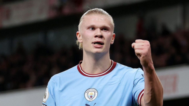 Erling Haaland sous les couleurs de Manchester City (capture Twitter @Rafinho__)