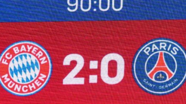 Le Bayern Munich a battue le PSG sur un score de deux buts à zéro (Screenshoot Twitter @FCBayernEN)