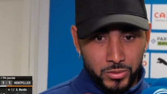 Payet frustré après le nul de l'OM contre Montpellier. (screenshot Twitter - @lequipedusoir)