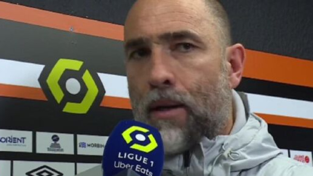 Igor Tudor au coup de sifflet final contre Lorient (capture Prime Video)