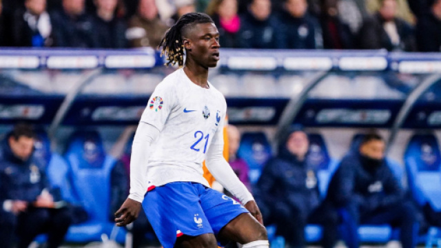 Camavinga plus à l'aise au poste de milieu de terrain. (screenshot Twitter - @ActuFoot_)