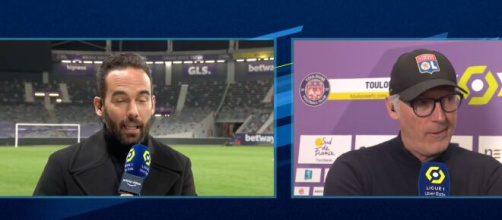 Laurent Blanc sévère avec Cherki après son match à Toulouse. (screenshot Twitter - @PVSportFR)