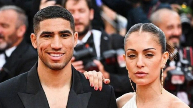 Achraf Hakimi et son ancienne épouse (Screenshoot Twitter @Moimocheet98)