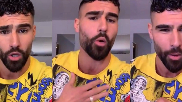 Jonathan Matijas en quarantaine : il ne peut pas rejoindre sa famille. Source : screenshots Instagram @jonathanmatijas