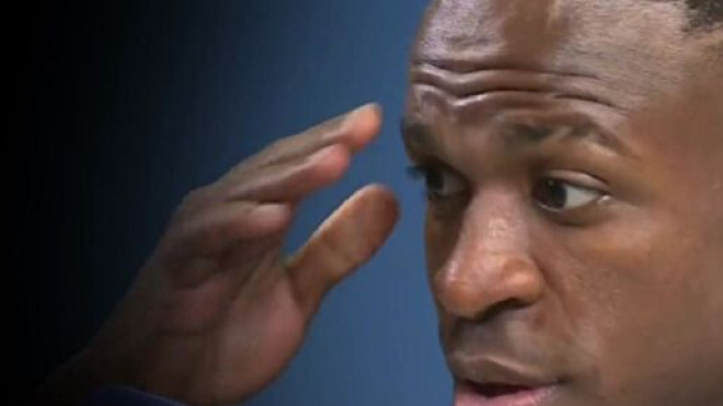 Vinicius gêné en évoquant Mbappé (capture Twitter El Chiringuito TV)