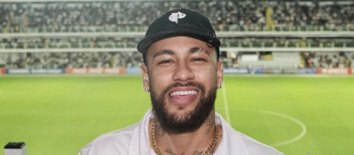 Neymar avec le maillot de Santos (capture Twitter PSG COMMUNITY)