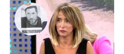María Patiño acusó desde 'Socialité' a Antonio David Flores de ser el mismo el que colgó los carteles de Málaga (Collage Telecinco)