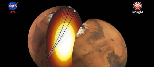 Representación artística del centro de Marte (NASA/JPL-Caltech)