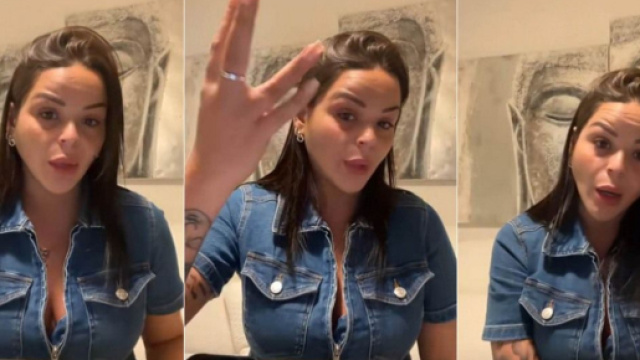 En larmes, Sarah Fraisou annonce son divorce avec Mehdi après un mariage religieux en 2022. (Screenshots Snapchat)