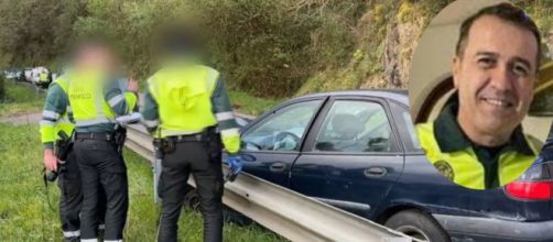 El guardia civil de Asturias dio su vida por la de los niños (RRSS y Captura Informativos Telecinco)