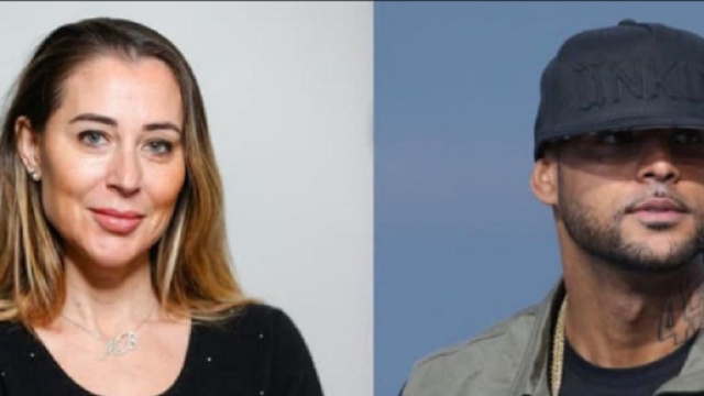 Magali Berdah et le rappeur Booba (Screenshoot Twitter @BFMTV)