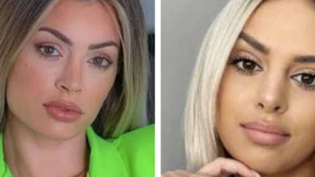 La tension est palpable entre les deux ex d'Anthony Martial. Source: screenshot Instagram @melanieDaCruz et @SamanthaPeyton