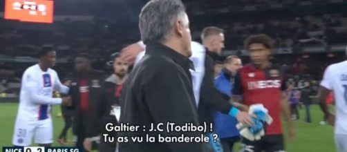 Galtier déçu et agacé par l'accueil des fans de Nice. (screenshot Twitter - @CanalplusFoot)