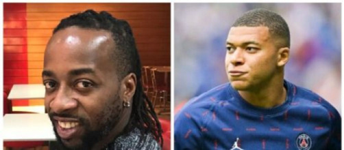 Sidney Govou et Kylian Mbappé (capture Twitter @Actu Foot @YouTube)