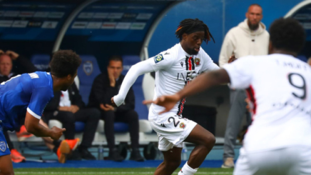 Troyes proche de la relégation en Ligue 1. (screenshot Twitter - @OGCN_actus)