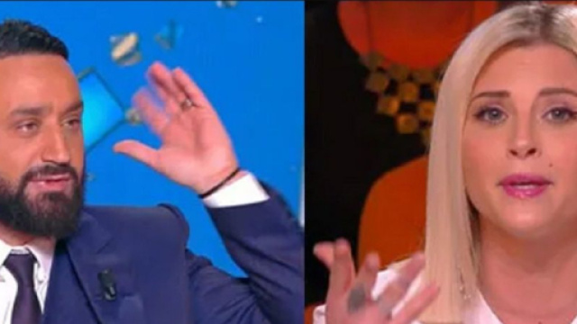 Cyril Hanouna et sa chroniqueuse Kelly Vedovelli (Screenshoot Twitter @JeSuisFrancais3)