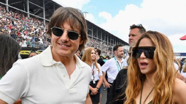 Tom Cruise et Shakira à Miami (Screenshoot Twitter @faderg2_)