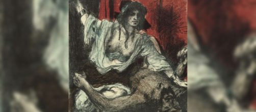 Lovis Corinth’s lithograph 'Judith Beheads Holofernes' (Image source: ourtesy the Minneapolis Institute of Art)