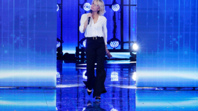 Maria De Filippi, conduttrice di Amici.